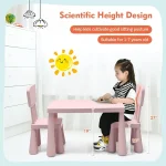 Toddler Table Chair Set Plastic 2 Chairs 4 | PricZone