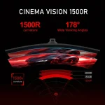 34 Inch 4K 1500R Curved Gaming Monitor 165Hz 4 | PricZone