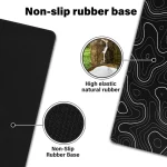 Topographic Contour Extended Mouse Pad 3mm Base 3
