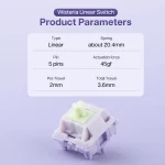 EPOMAKER Wisteria 30pc 5 Pin Linear Switches 4 | PricZone