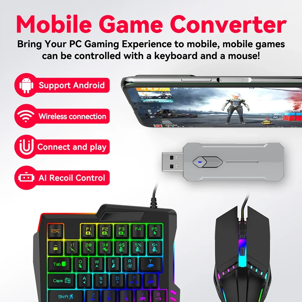 5-in-1 PUBG Mobile RGB Keyboard Mouse Converter 3 5-in-1 PUBG Mobile RGB Keyboard Mouse Converter 3