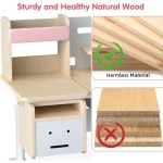 Kids Study Desk Adjustable Tiltable with Storage 3 | PricZone