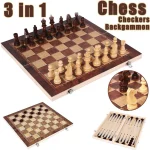Magnetic Wooden Folding Chess Set 24cm 3 | PricZone