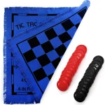 Vintage 3in1 Giant Checkers Mat Game Set 2 | PricZone Vintage 3 in 1 Giant Checkers Mat Game Set 2 | PricZone