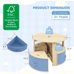 Kids Round Table Chair Set Nesting 4 Storage 2 | PricZone