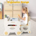 Kids Table Chair Set Plastic Activity Toddler 6 | PricZone