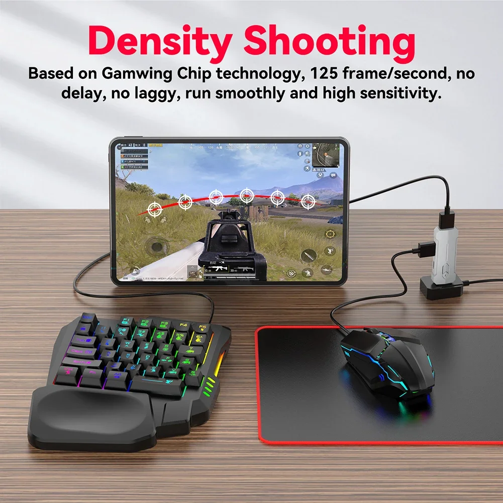 5-in-1 PUBG Mobile RGB Keyboard Mouse Converter 2 5-in-1 PUBG Mobile RGB Keyboard Mouse Converter 2