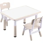 Adjustable Kids Table with 2 Chairs Graffiti Top 1 | PricZone