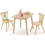 Windsor Kids Table and 2 Chair Set Rubberwood 1 | PricZone
