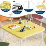 5 Piece Kids Folding Table Chair Set for Daycare 4 | PricZone