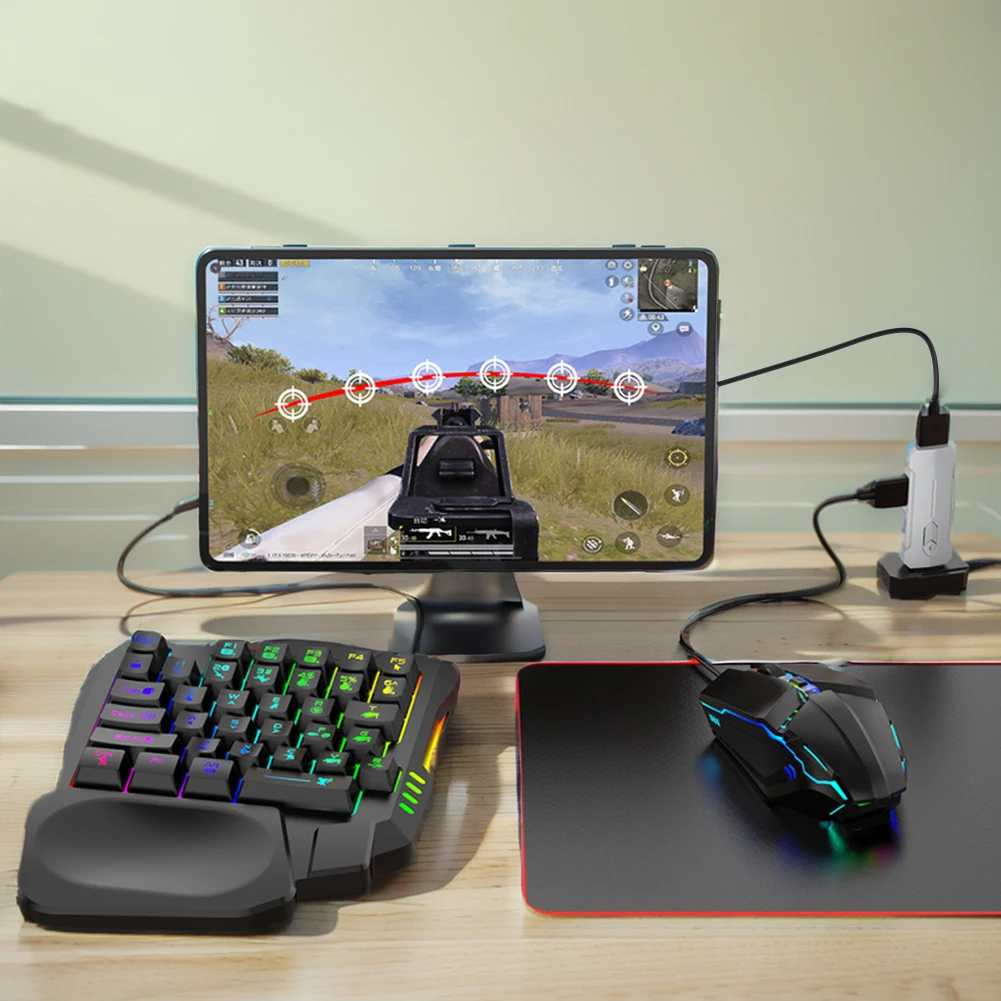 5in1 PUBG Mobile RGB Keyboard Mouse Kit 6 | PricZone 5 in 1 PUBG Mobile RGB Keyboard Mouse Kit 6 | PricZone