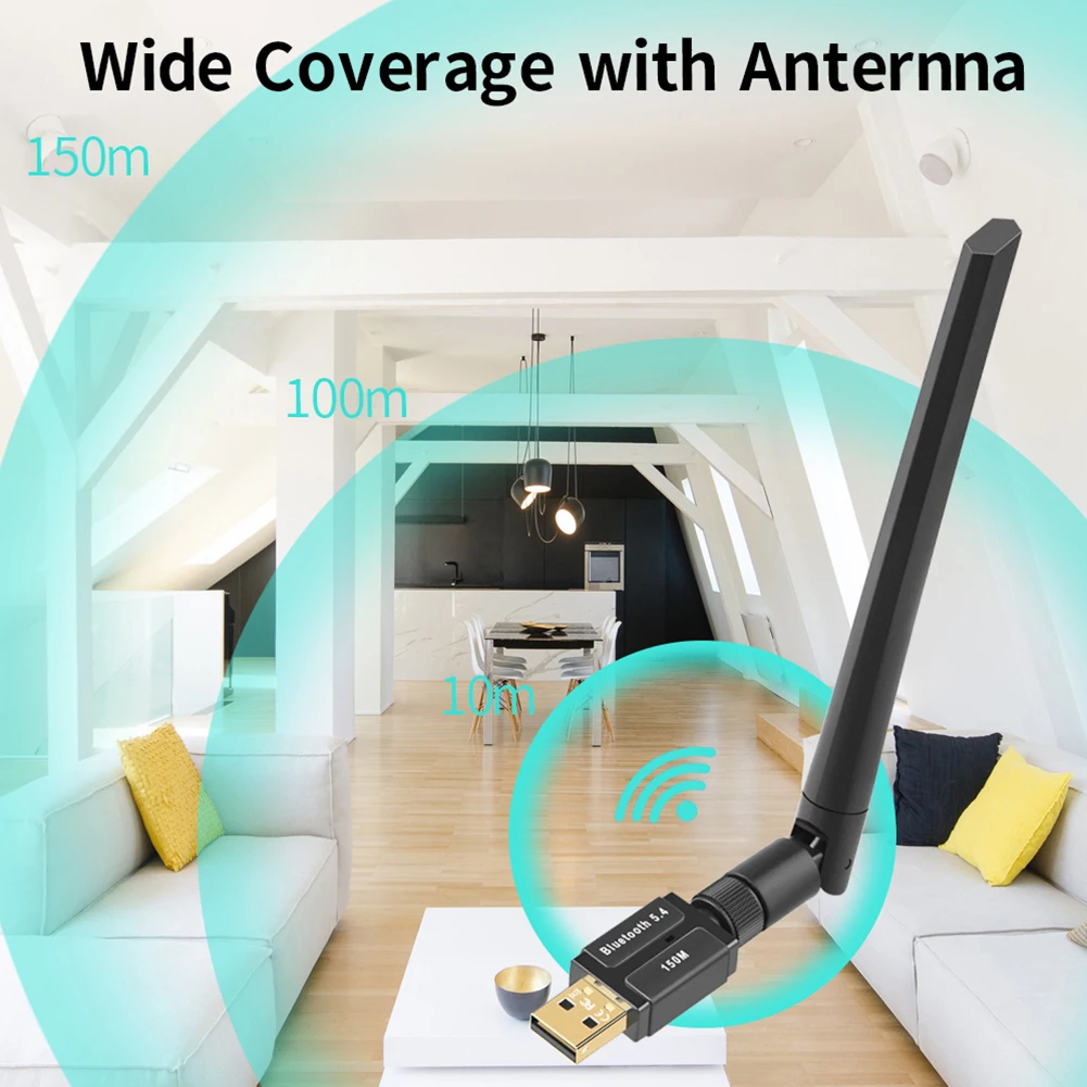 USB Bluetooth Adapter 150M Antenna for PC 3 USB Bluetooth Adapter 150M Antenna for PC 3