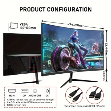 Gawfolk 27-inch 180Hz FHD Gaming Monitor 2