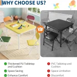 5 Piece Kids Folding Table Chair Set for Daycare 2 | PricZone